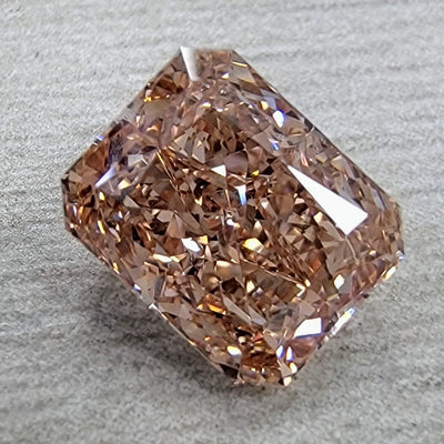 2.01ct Fancy Brown Pink Elongated Radiant VS1 GIA