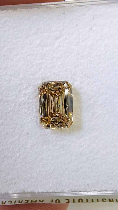 2.03ct Fancy Brown Yellow Elongated Radiant SI1 GIA