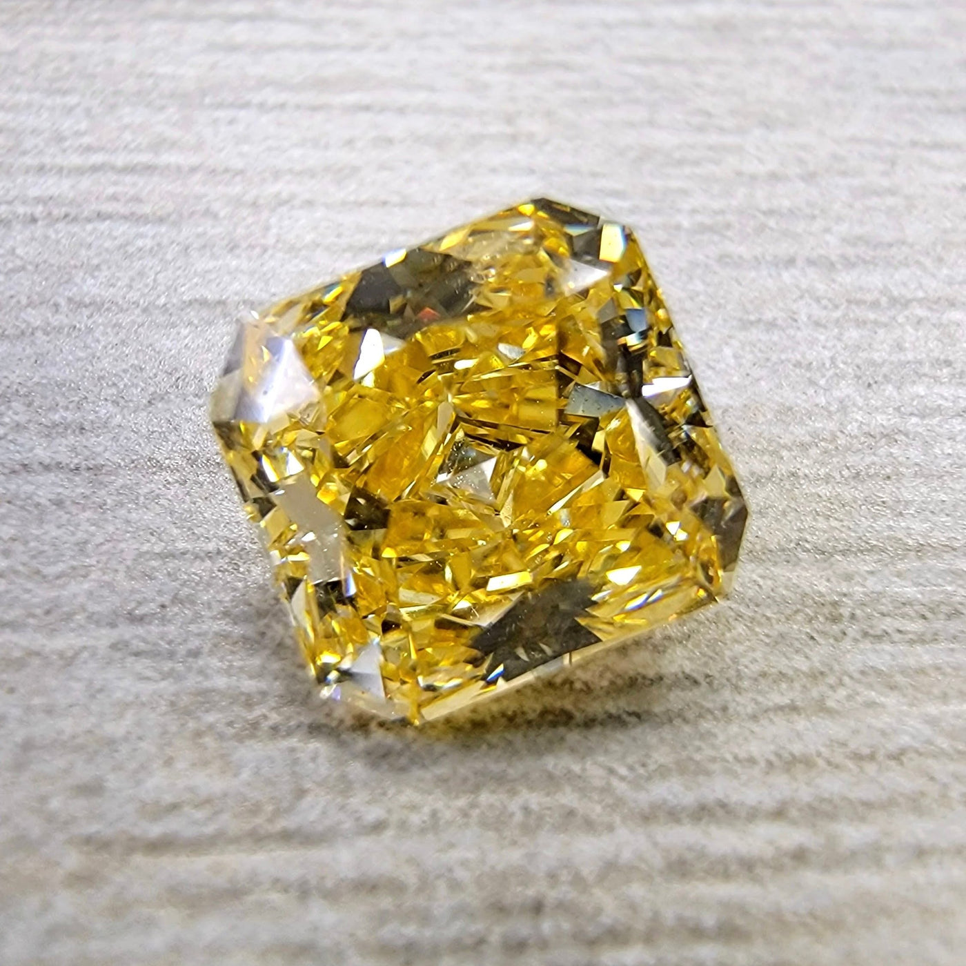 1.37ct Fancy Intense Orangy Yellow Radiant SI1 GIA