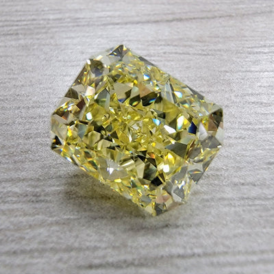 4.05ct Fancy Intense Yellow Elongated Radiant VVS1 GIA