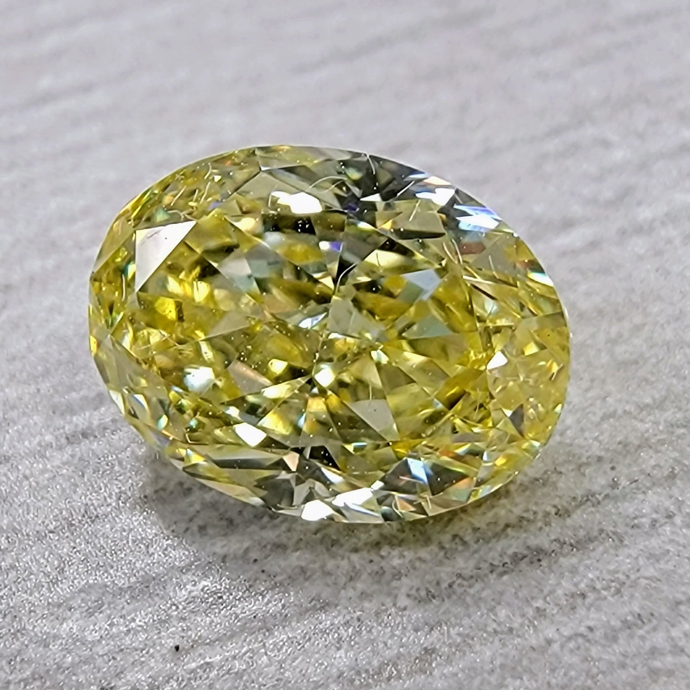 1.06ct Fancy Intense Yellow Oval VS1 GIA