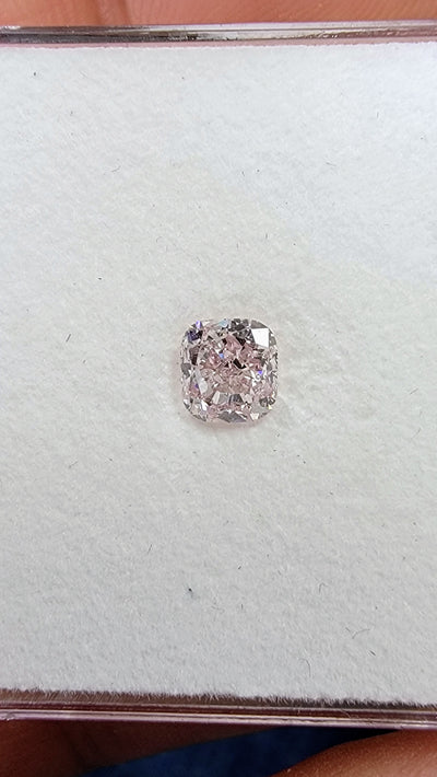 0.84ct Fancy Pink Cushion VS2 GIA