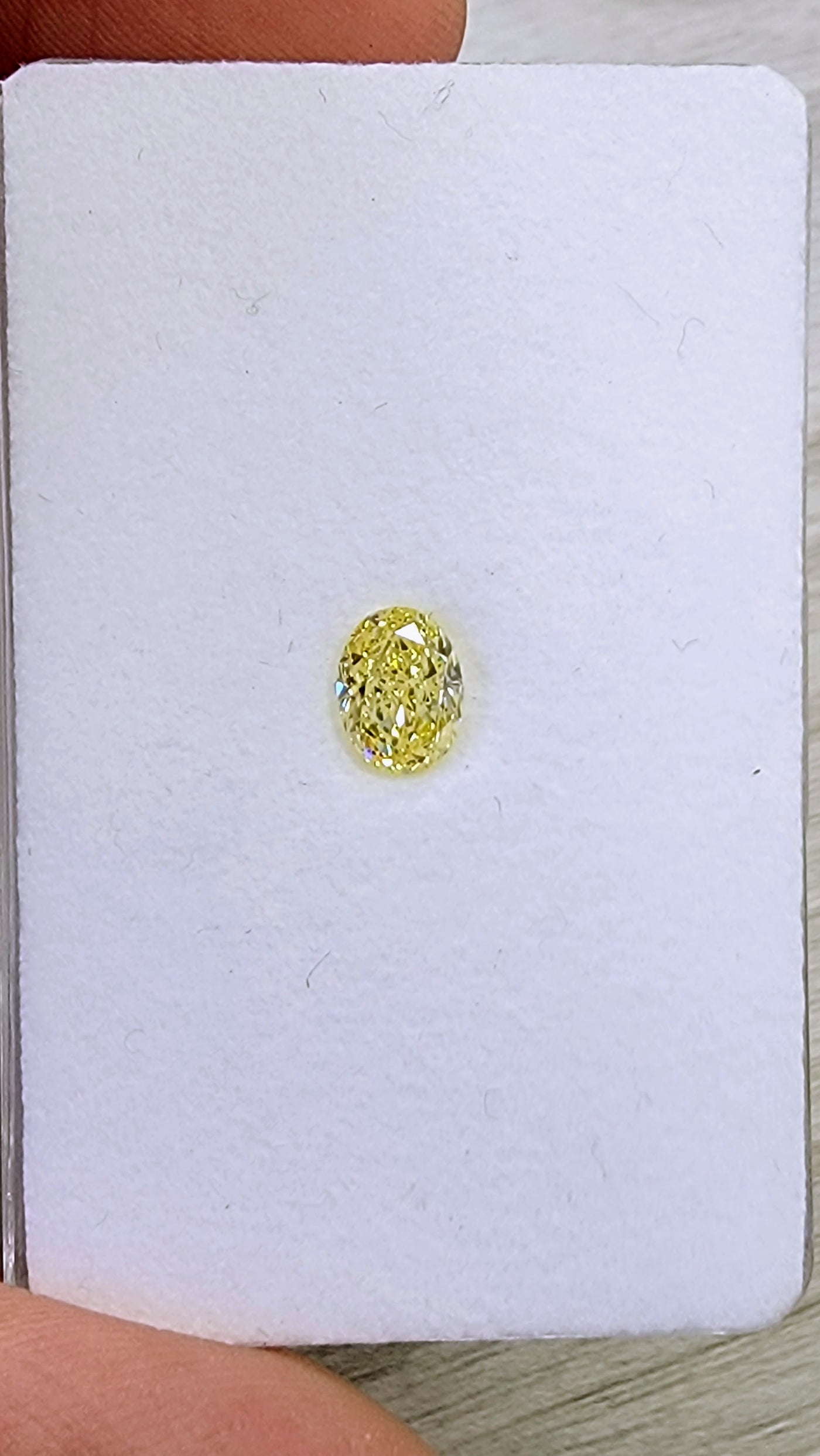 1.06ct Fancy Intense Yellow Oval VS1 GIA