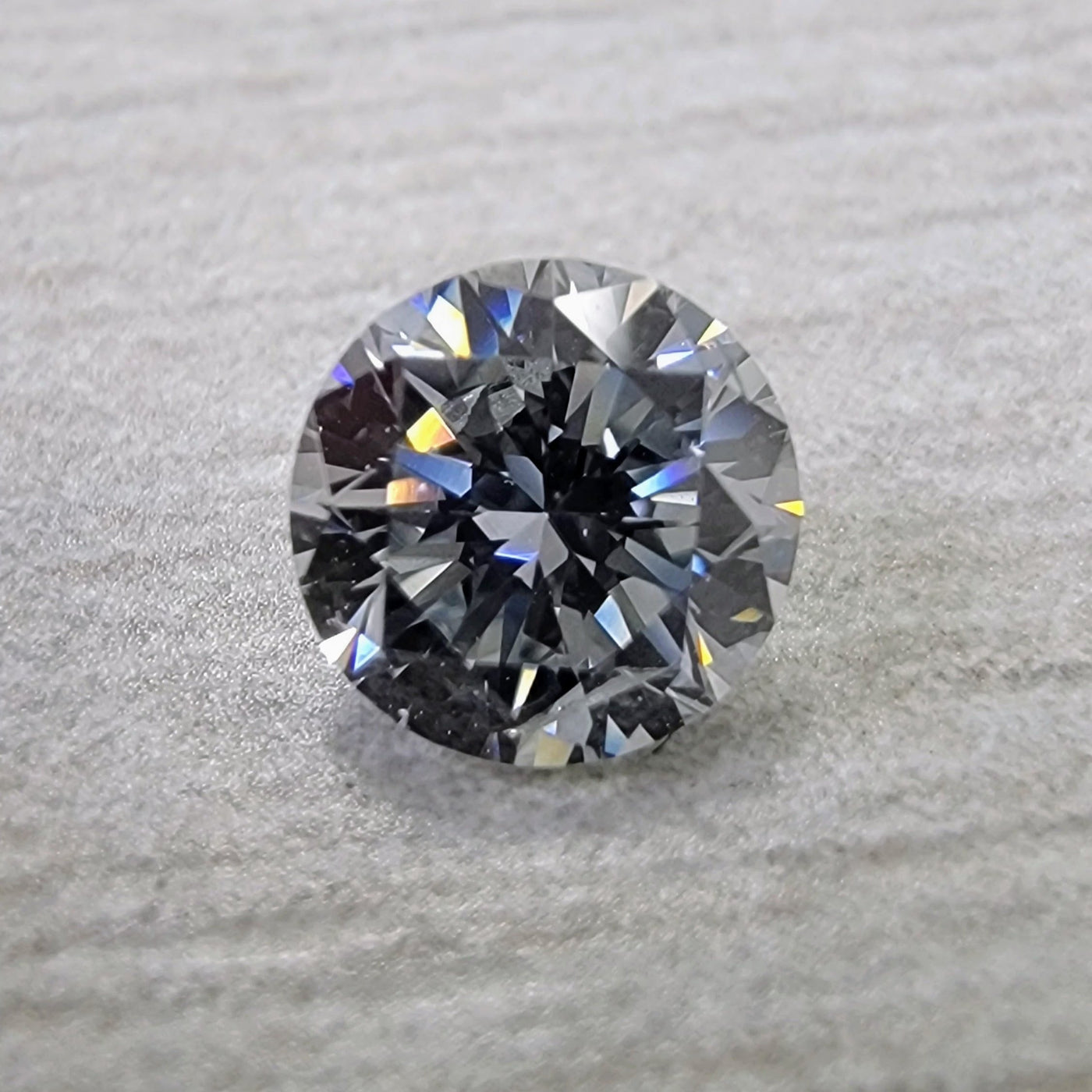 0.35ct Fancy Light Gray Blue Round GIA