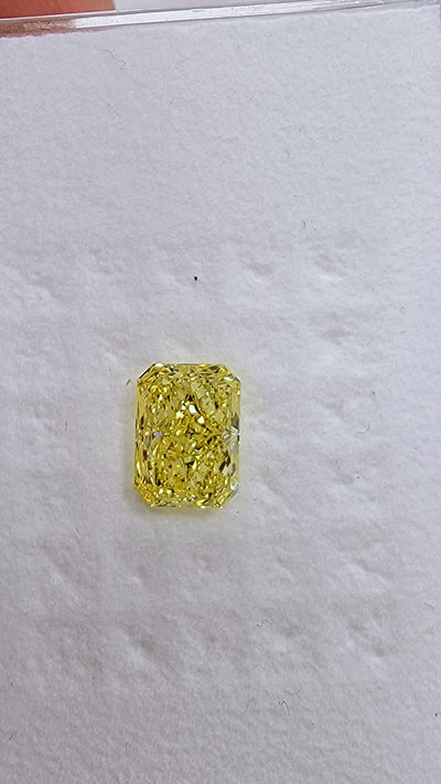 2.01ct Fancy Yellow Elongated Radiant SI1 GIA