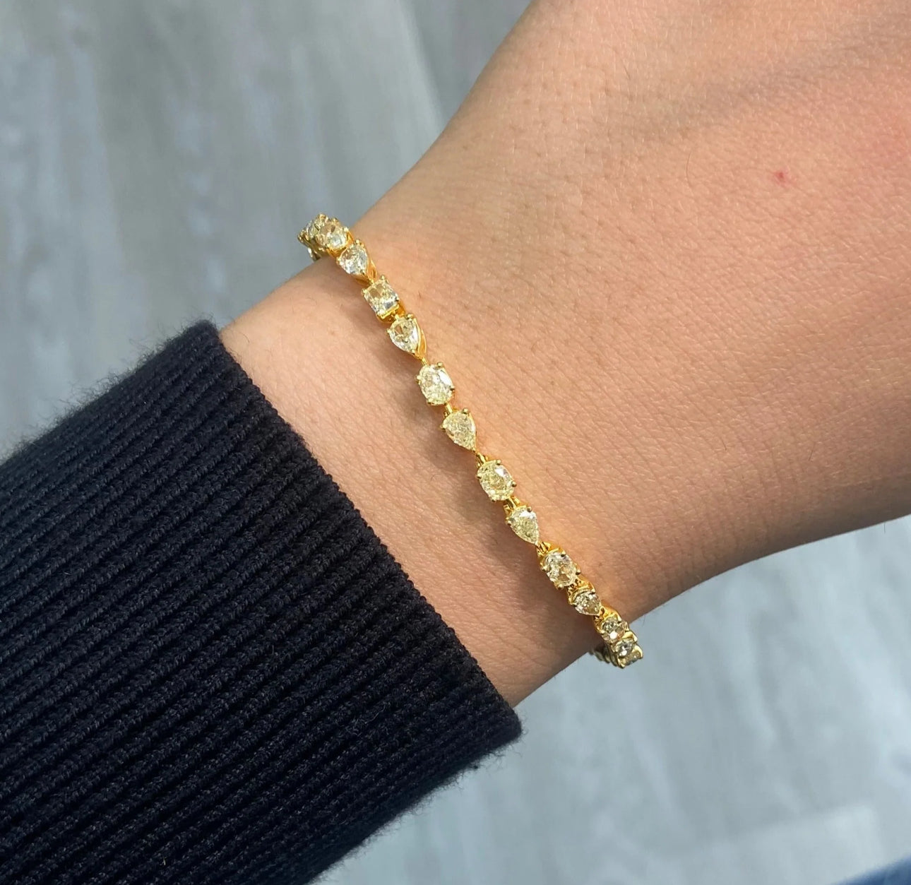 Fancy Yellow Mixed Shape Bracelet