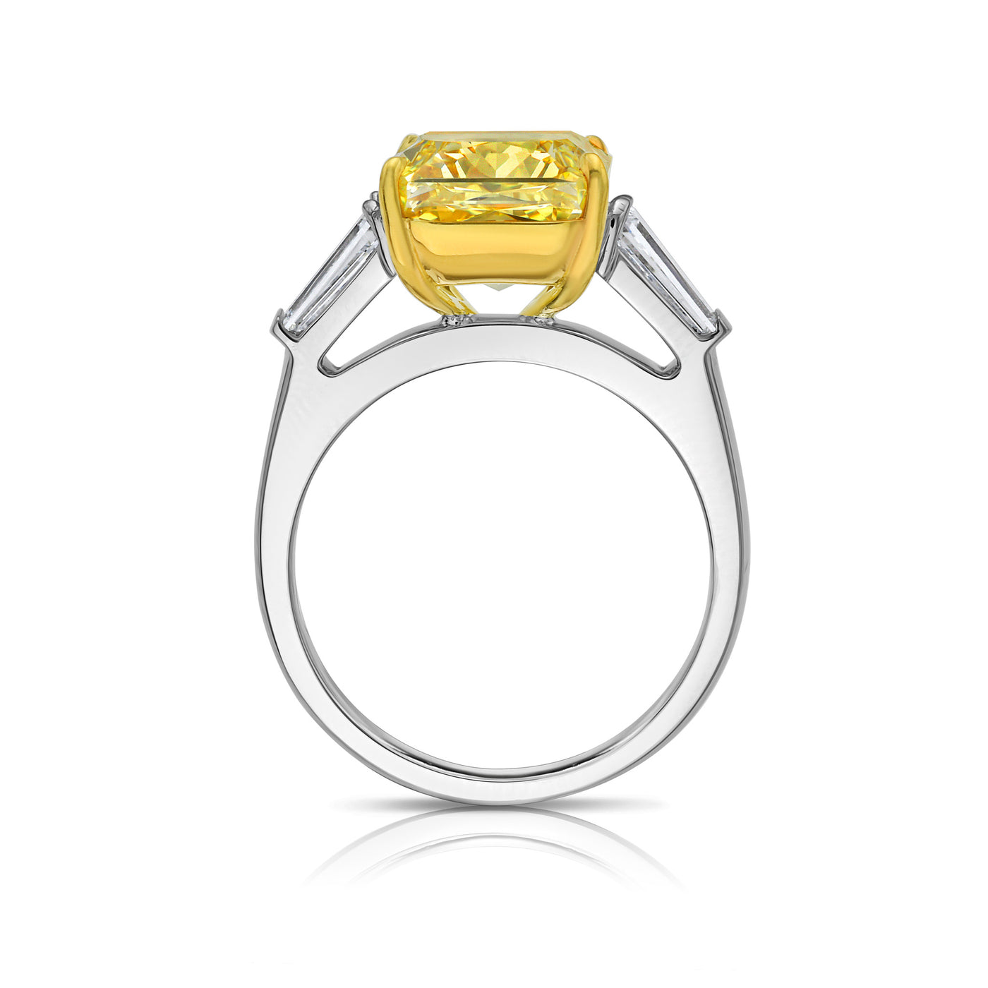 6.03ct Fancy Intense Yellow Radiant VVS2 GIA Ring