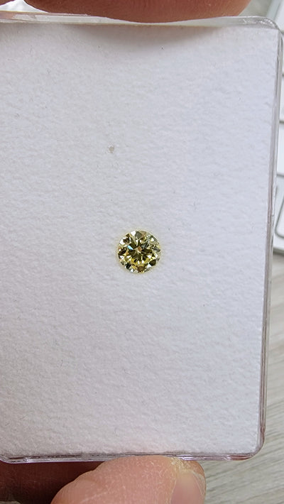 0.57ct Fancy Yellow Round VS1 GIA