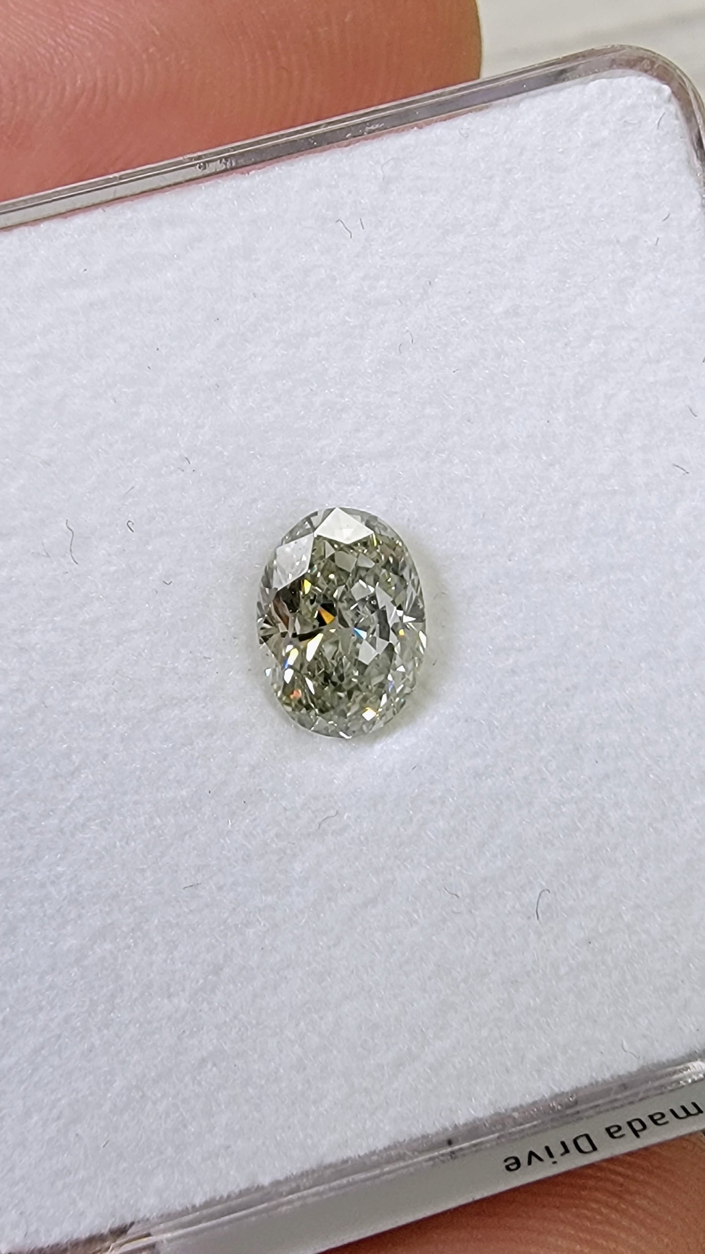 1.22ct Fancy Light Gray Oval SI2 GIA