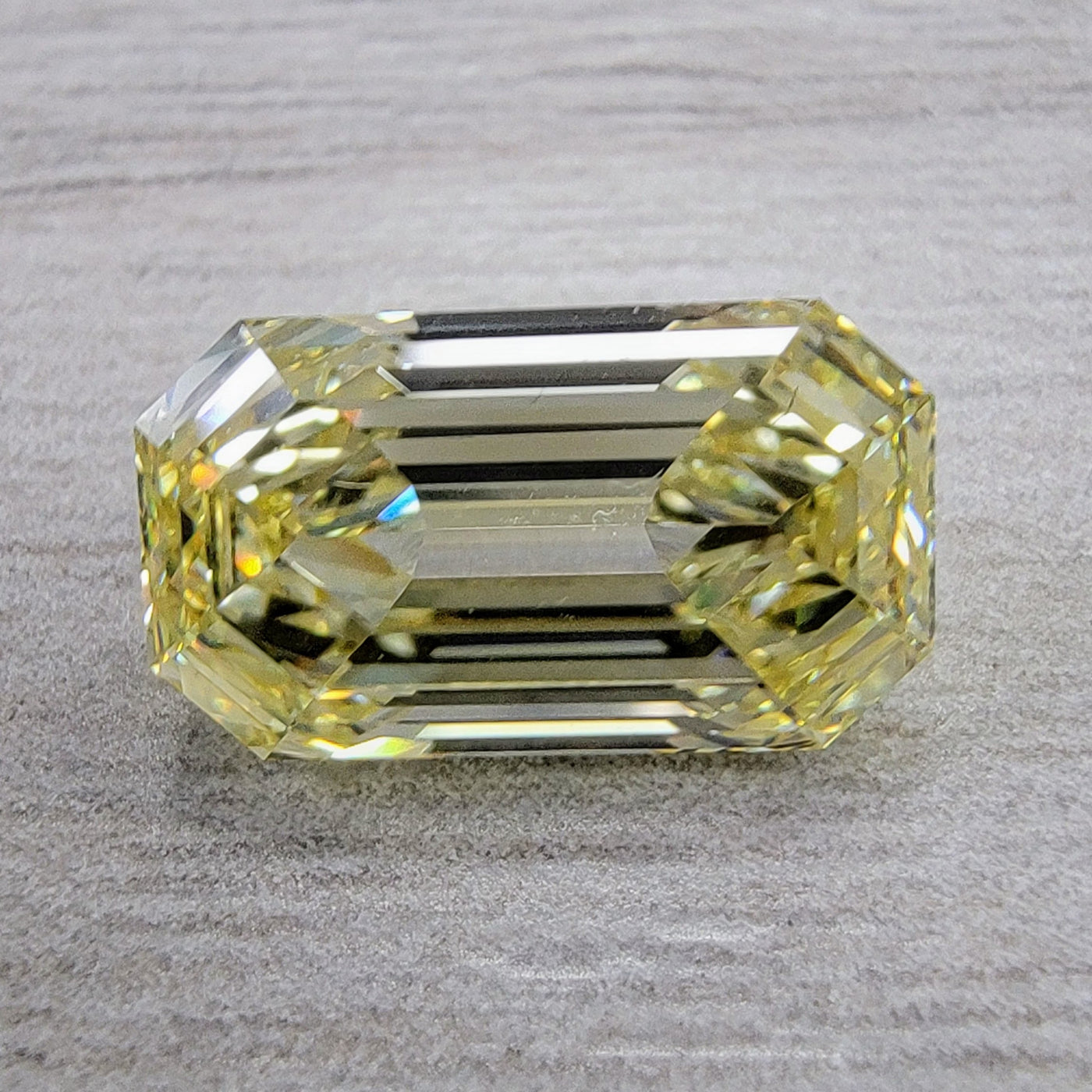 3.01ct Fancy Yellow Emerald Cut VS1 GIA