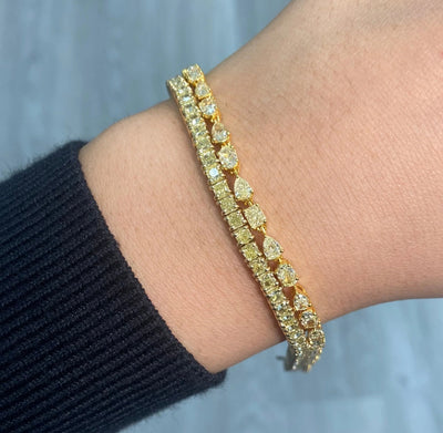 Fancy Yellow Mixed Shape Bracelet