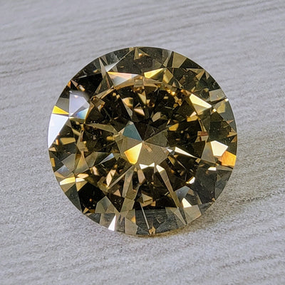 4.01ct Fancy Brown Yellow Round VS2 GIA