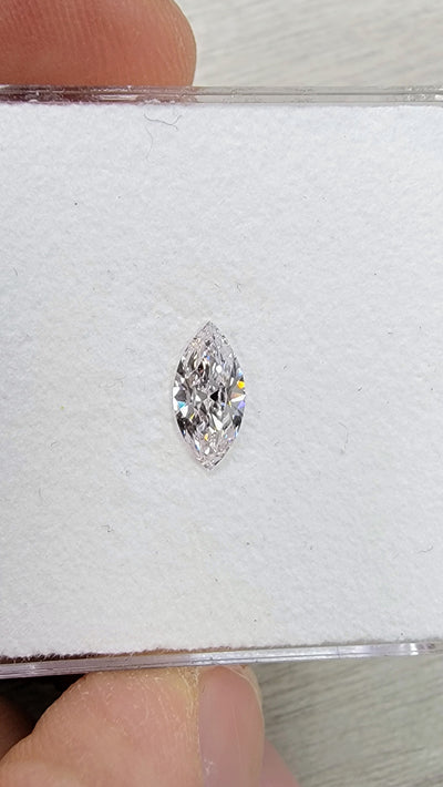 0.39ct Faint Pink Marquise GIA