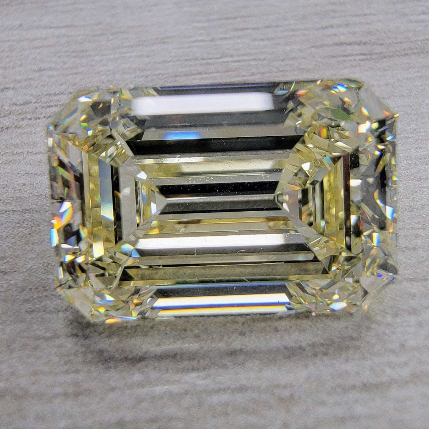 7.36ct Light Yellow Emerald VS1 GIA