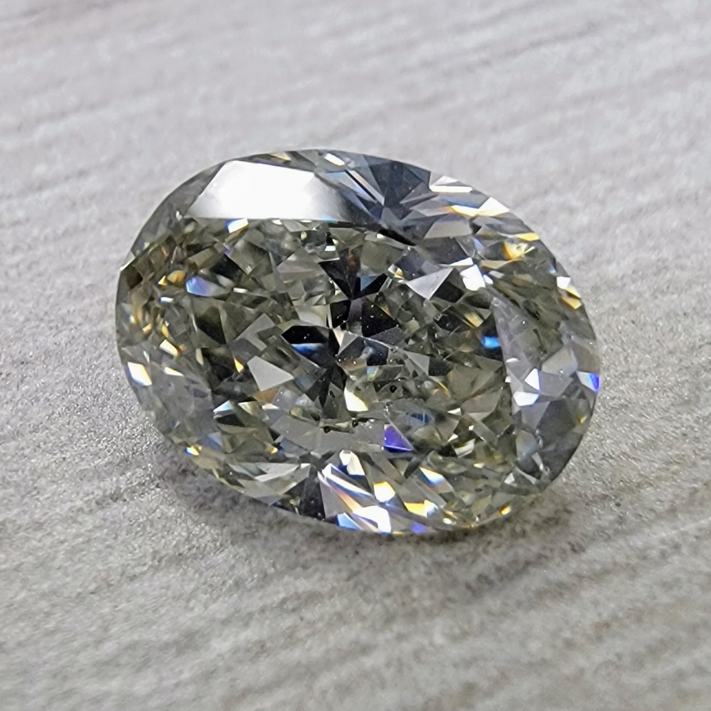 1.22ct Fancy Light Gray Oval SI2 GIA