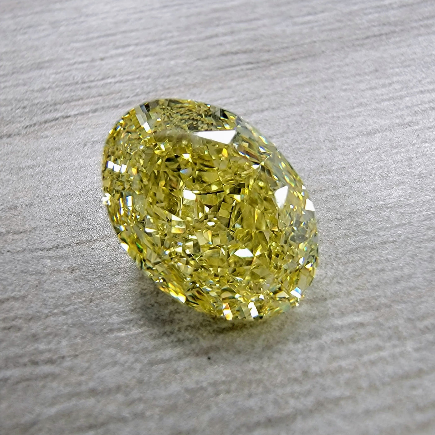 3.03ct Fancy Intense Yellow Oval Internally Flawless GIA