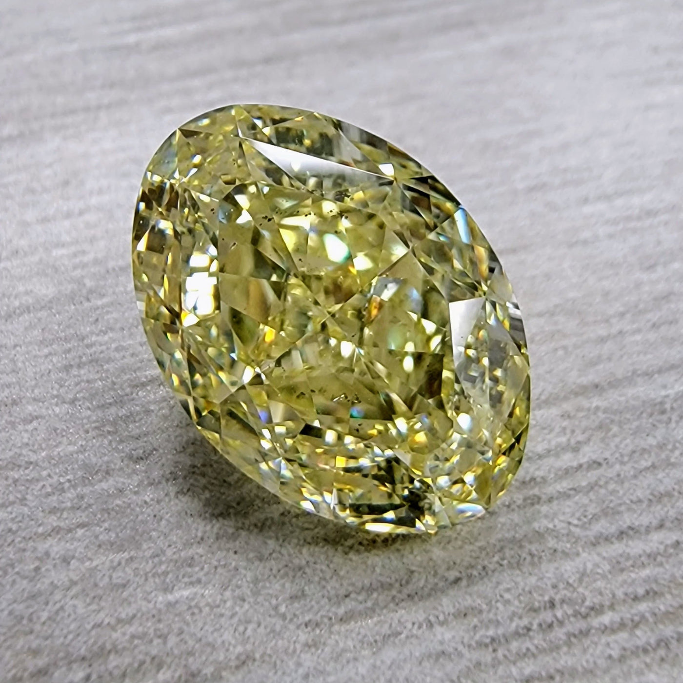 5.02ct Fancy Yellow Oval SI1 GIA