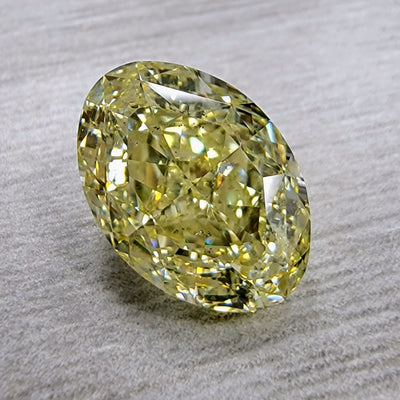 5.02ct Fancy Yellow Oval SI1 GIA