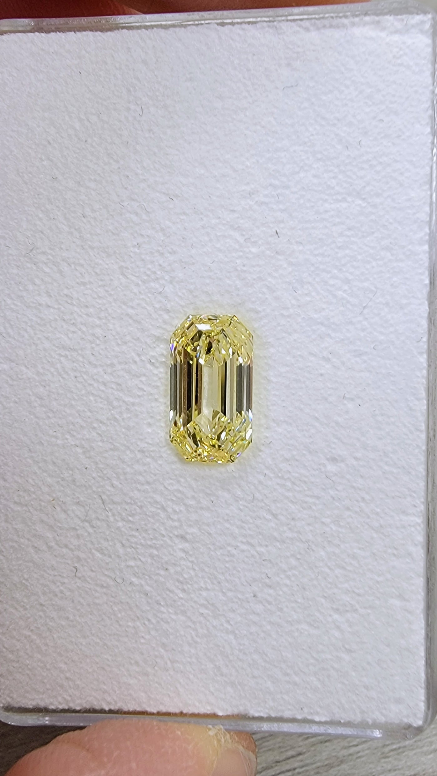 3.01ct Fancy Yellow Emerald Cut VS1 GIA