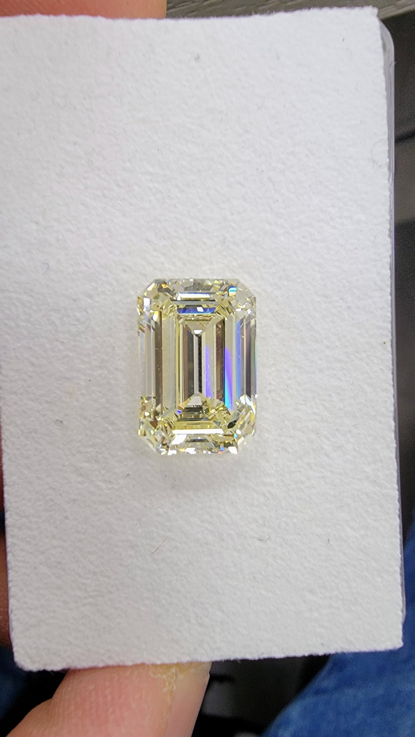 7.36ct Light Yellow Emerald VS1 GIA