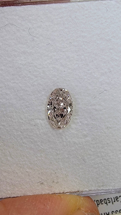 0.67ct Light Pink Oval VS2 GIA