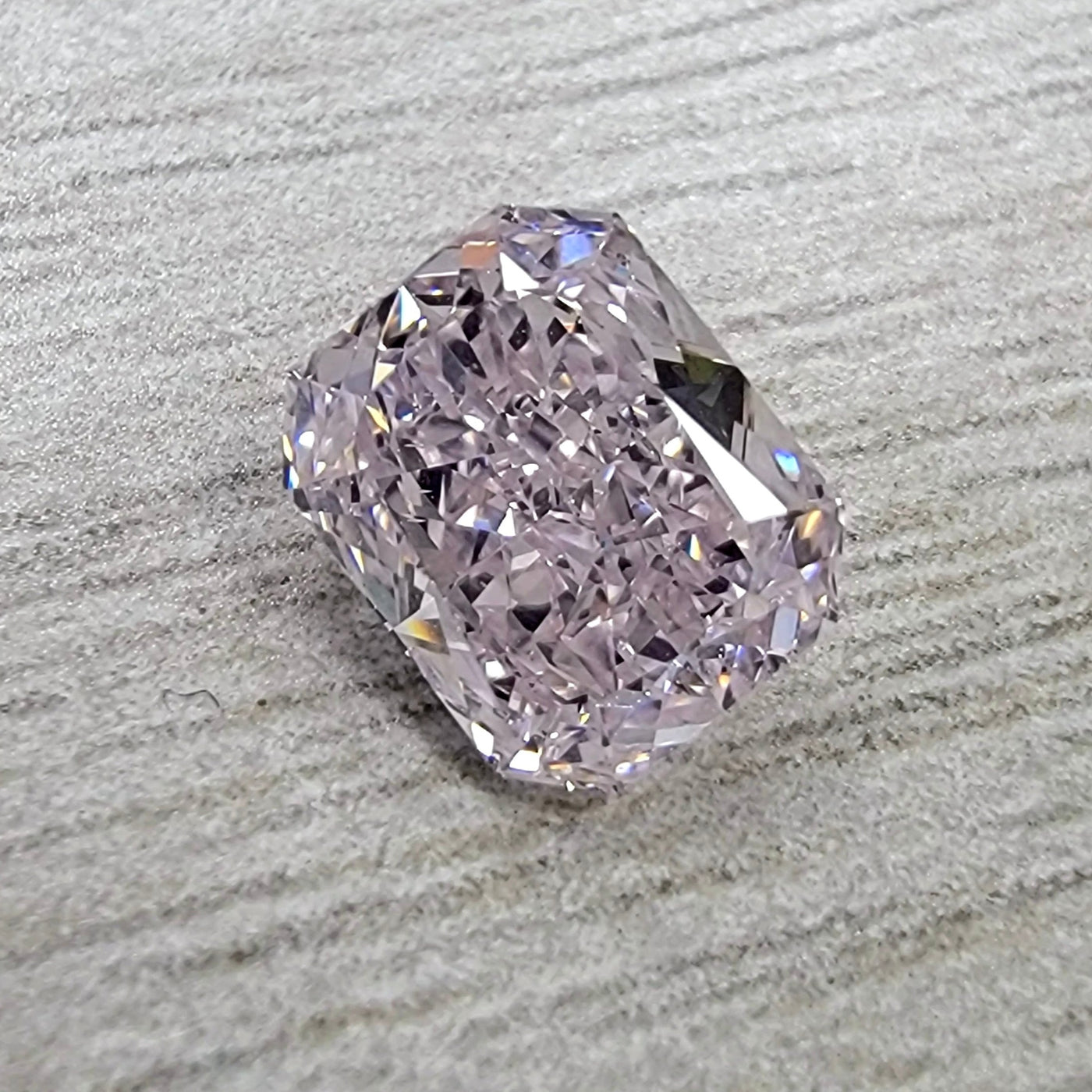 1.11ct Light Pink Elongated Radiant VS2 GIA