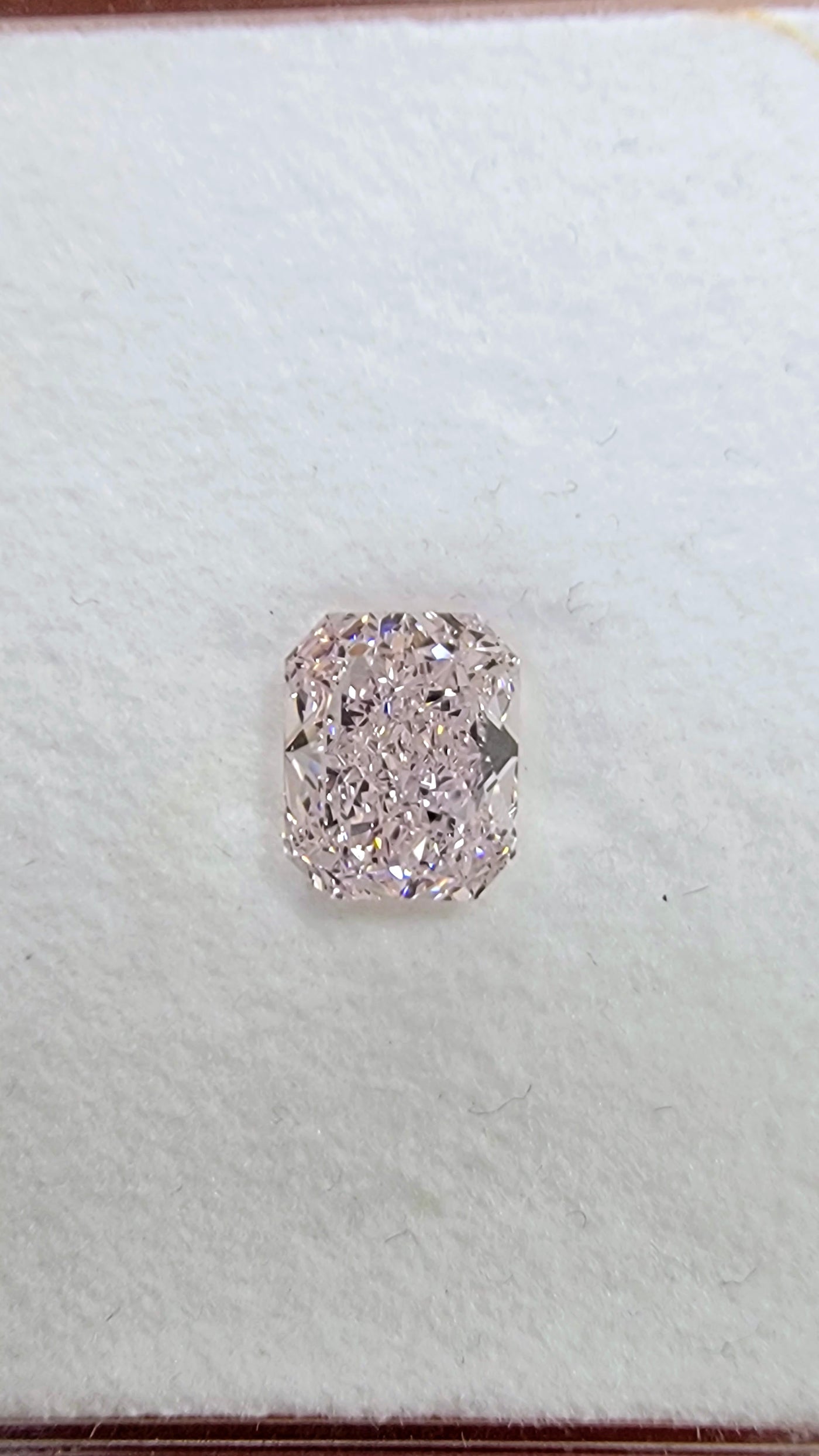 1.11ct Light Pink Elongated Radiant VS2 GIA