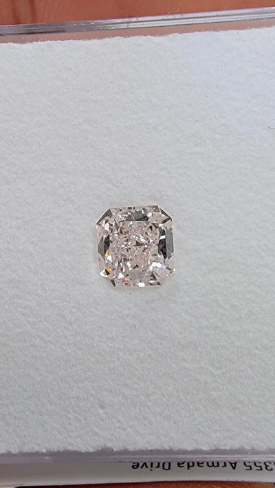 1.15ct Light Pink Radiant Internally Flawless GIA